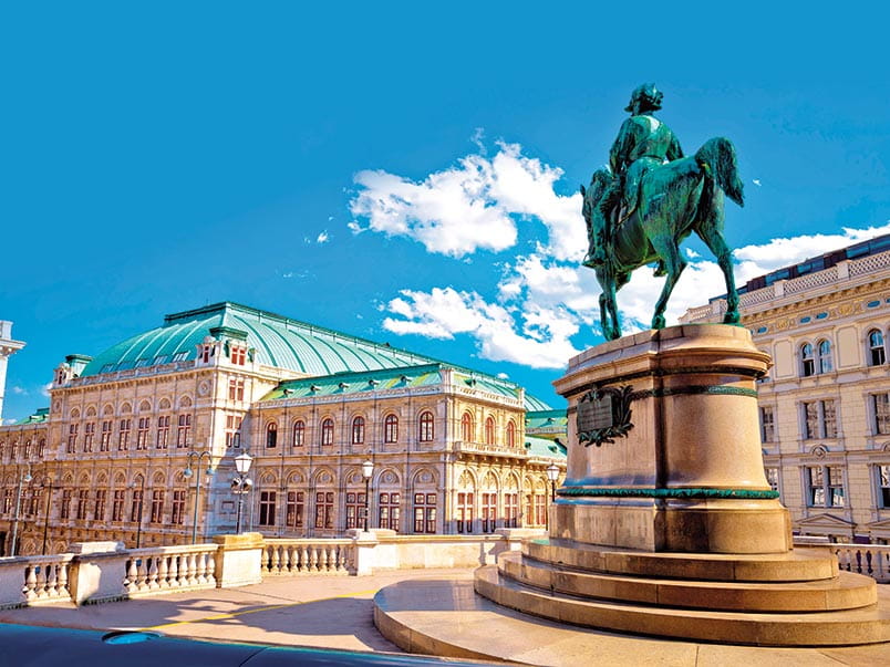Archduke Albrecht, Duke of Teschen standing proud outside Vienna’s Opera House